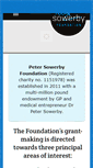 Mobile Screenshot of petersowerbyfoundation.com